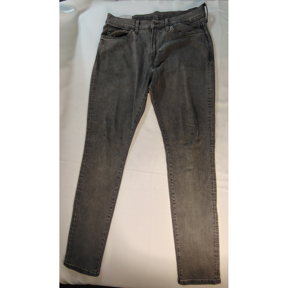 H&M &Denim Mens Skinny Fit Gray Washed Jeans Size 34x32 Stretch 0720504 2 Coupe